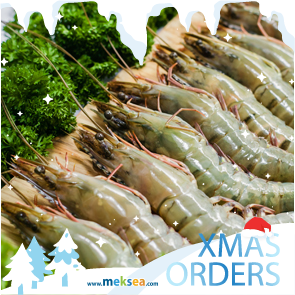 XMAS Orders 2022-Head On Shell On Black Tiger Shrimp
