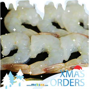 XMAS Orders 2022- Raw Peeled & Deveined Tail On Vannamei Shrimp