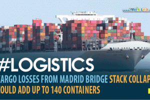 Cargo losses from Madrid Bridge stack collapse could add up to 140 containers