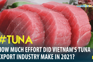 How much effort dia vietnam's tuna export industry make in 2021