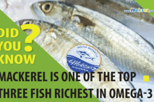 Did you know: Mackerel is one of the top three fish richest in omega-3.