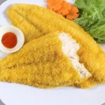 Breaded pangasius fillet